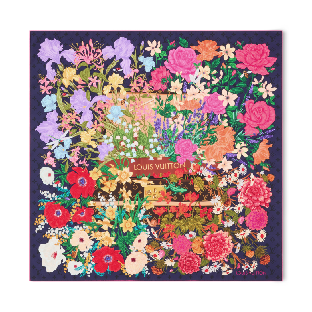 LV En Fleurs Square 90 S00 - Women - Accessories | LOUIS VUITTON ®